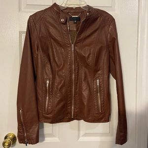 Cognac Leather Jacket
